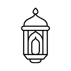 Ramadan kareem lantern vector illustration for islamic holy month and eid mubarak celebration design element