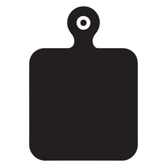 Minimalist Cutting Board Silhouette Vector Illustration for Culinary Projects