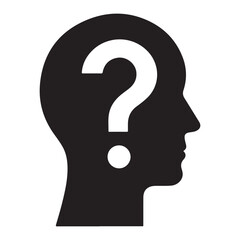Question Mark Brain Silhouette Illustration Knowledge Answers Information Exploration