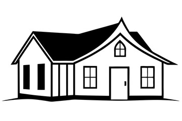 house sketch vector illustration