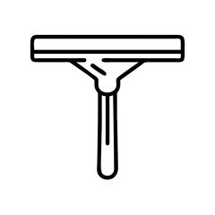 Find the best squeegee for window cleaning and shower glass cleaning with this simple line art icon