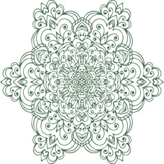 Beautiful Mandala Art and Vector Mandala Design Image.