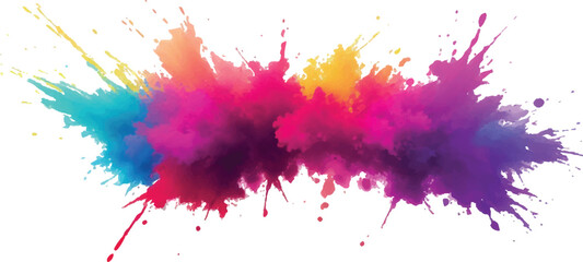 
A Powerful Watercolor Creation of Splattered Stains and Bold Brush Strokes, Bringing Bright, Lively Colors Together on a Crisp White Canvas, Offering an Abstract and Vibrant Visual Display.
