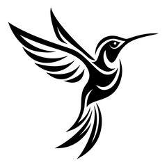 hummingbird flying Silhouette