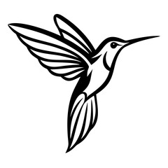 hummingbird flying Silhouette