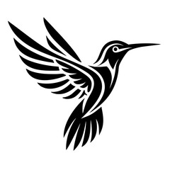 hummingbird flying Silhouette