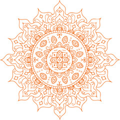 Beautiful Mandala Art and Vector Mandala Design Image.