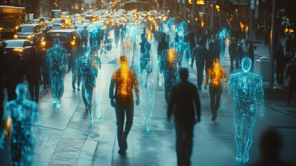 Digital pedestrians: Exploring data flow in a connected urban landscape