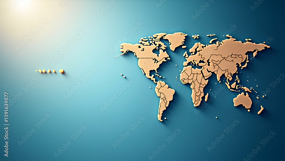 Poster elevate photo stock quality by harnessing the force change global market dynamics to create visually