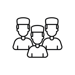 Team  icon vector stock illustration