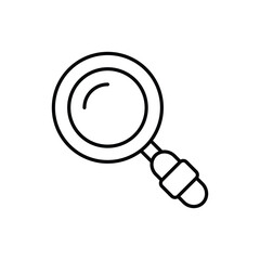 Magnifying Glass icon vector stock illustration