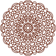 Beautiful Mandala Art and Vector Mandala Design Image.