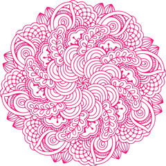 Beautiful Mandala Art and Vector Mandala Design Image.
