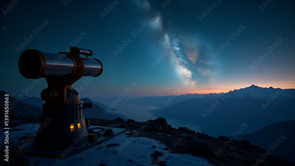 Poster stunning imagery of space-based observatories: captivating cosmic views and advanced astronomical in