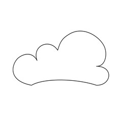cloud line art