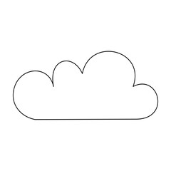 cloud line art