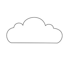 cloud line art
