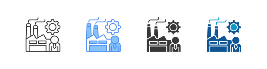 Industry Multistyle Icon Sheet