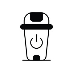 TRASH vector icon stock illustration