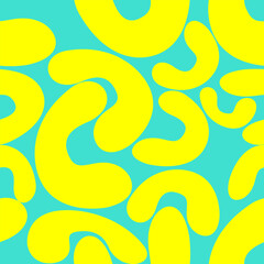 90s style patterns, bright colors, yellow, blue,retro