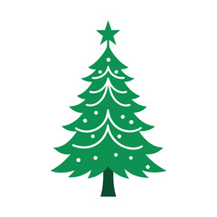 Obraz premium green christmas tree