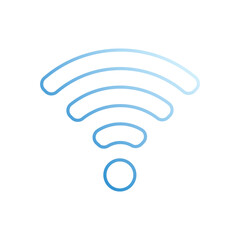 WIFI SIGNAL vector icon stock illustration