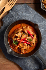 Thai food Pork red curry