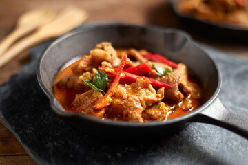 Thai food Pork red curry
