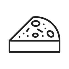 Slice of Pie icon vector image. Suitable for mobile apps, web apps and print media.