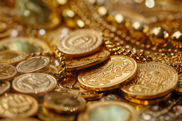 Greeting card with holiday composition for happy Akshaya Tritiya