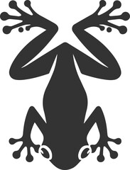 Frog silhouette vector