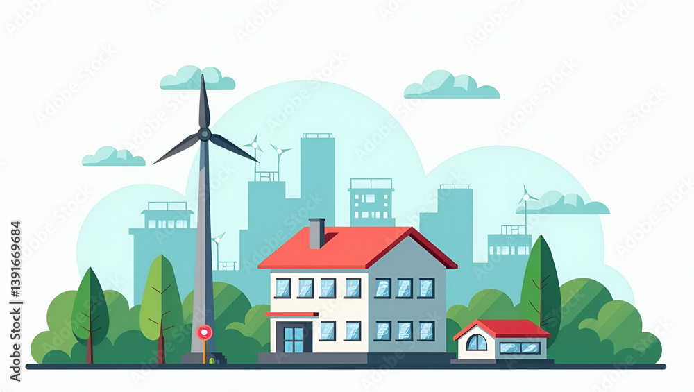 Poster flat high efficiency sustainable energy plant utilizing advanced renewable power systems and integra