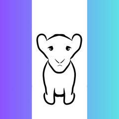 Cute animal illustration 