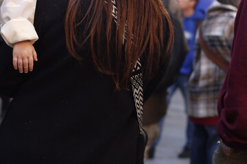 Mother and child in the street