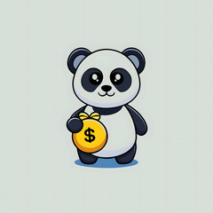 panda, bear, animal, cartoon, vector, baby, illustration, dog, zoo, art, fun, toy, character, cute, mammal, black, wild, teddy, wildlife, china, design, icon, asia, bamboo, love