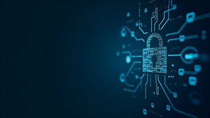 Fintech Cybersecurity: Safeguarding Financial Technology Systems Against Cyber Threats to Protect Transactions, Data, and Customer Information - Stock Photo Concept