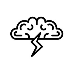 Brainstorming icon vector image. Suitable for mobile apps, web apps and print media.