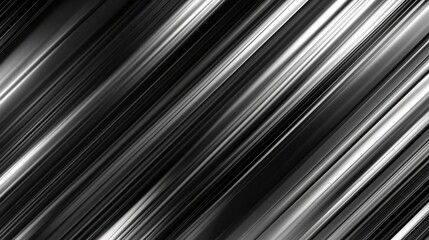 Obraz premium Abstract black and white diagonal lines create a dynamic and textured background.