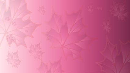 Pink Maple Leaf Background