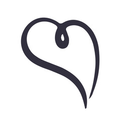 Hand Drawn Scribble Doodle Heart