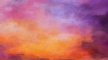 vibrant abstract watercolor background with hues of orange, purple, and pink, evoking emotion