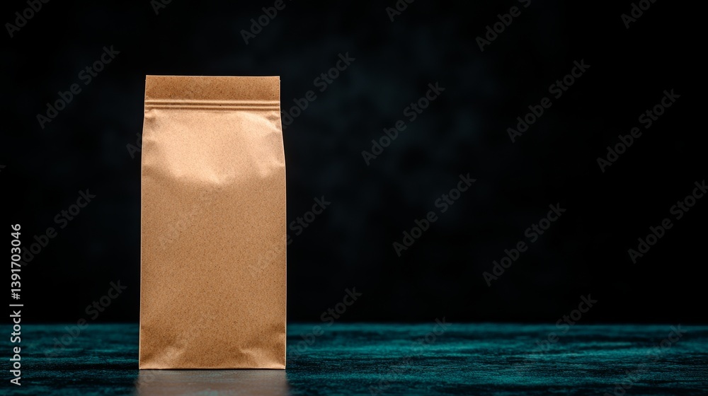 Aufkleber rustic packaging mockup for product display with simple and elegant design
