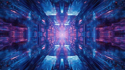 Fototapeta premium Digital Horizons: Immersive Futuristic Backgrounds