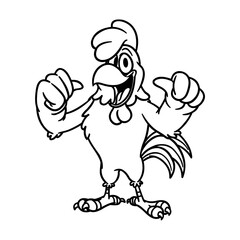 rooster mascot