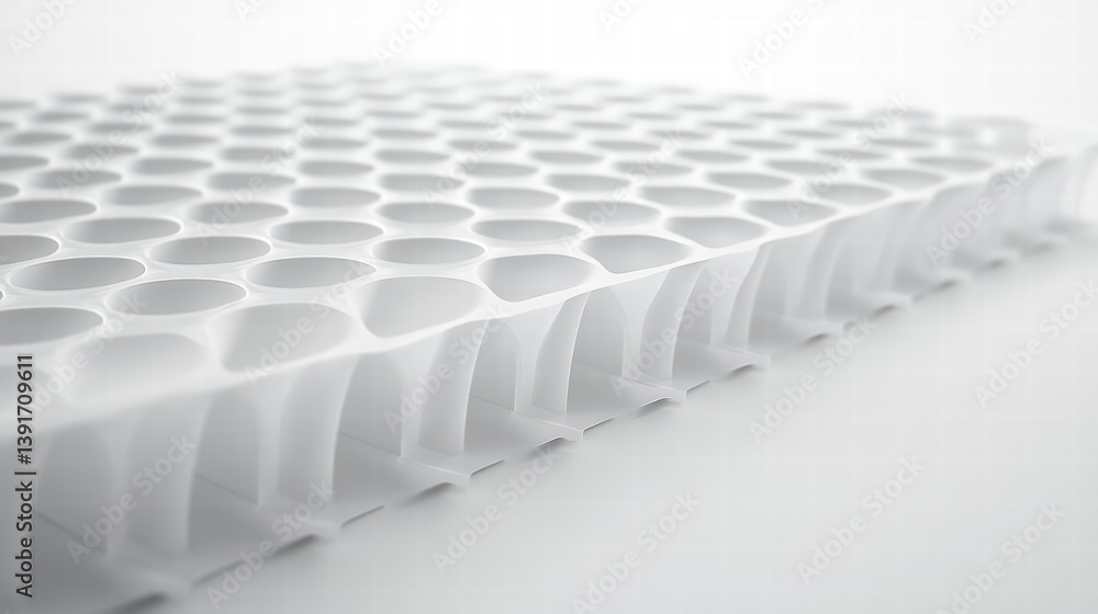 Poster honeycomb pattern: a close-up shot reveals the intricate design of a pristine honeycomb structure, s