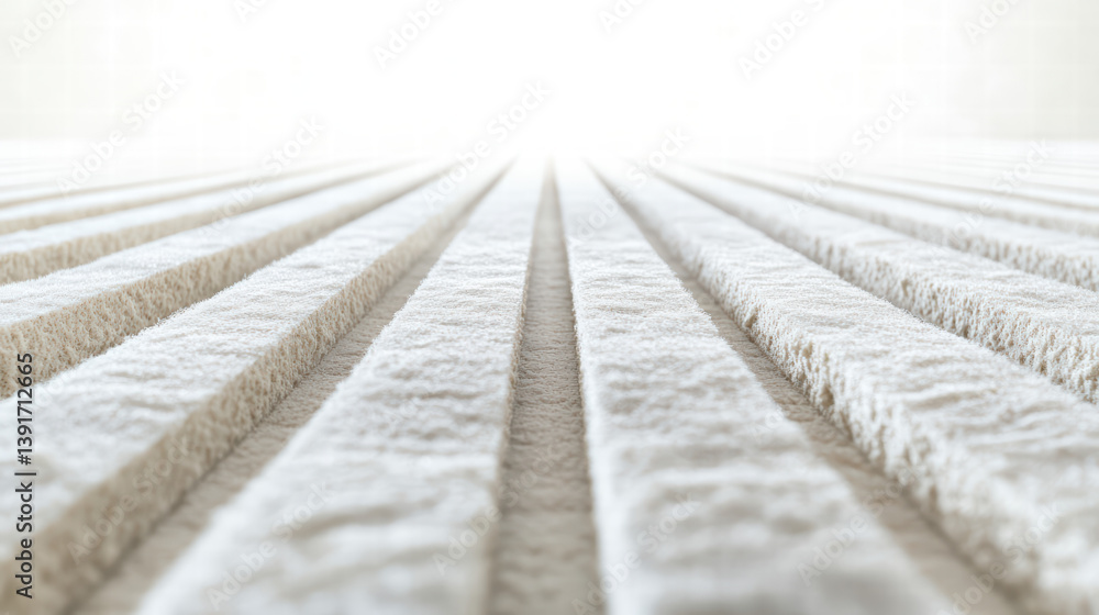 Poster textured symmetry: an abstract perspective captures a series of textured lines converging towards a 