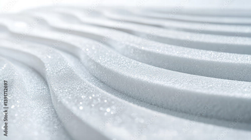 Poster abstract serene texture: a close-up reveals a textured surface of undulating waves, creating a sense