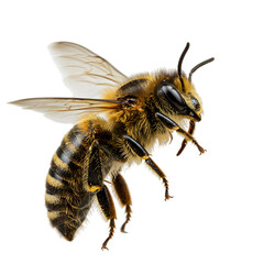 Honeybee in Flight - High-Res Image