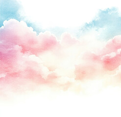 Fototapeta premium abstract watercolor background with clouds