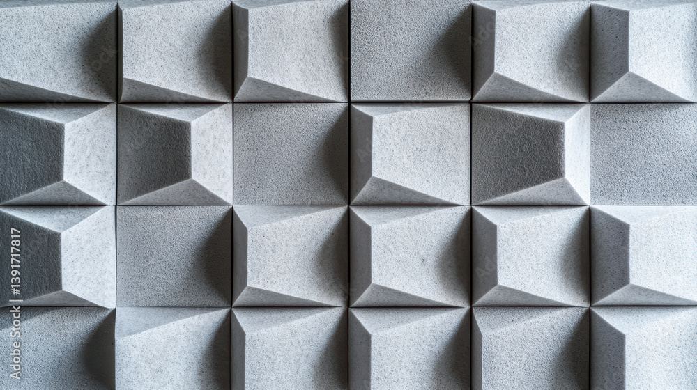 Poster architectural precision: a close-up shot of an intricately designed, repeating geometric pattern, sh